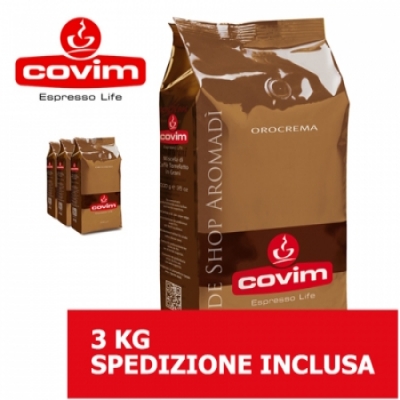 Orocrema - 3 Kg caffè in grani Covim