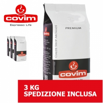 Premium - 3 Kg caffè in grani Covim