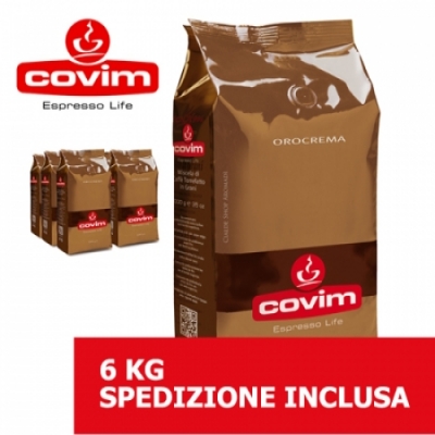 Orocrema - 6 Kg caffè in grani Covim